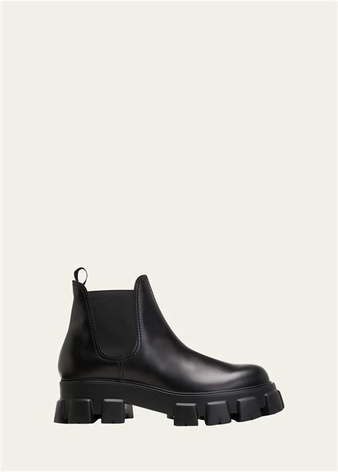 prada men's chelsea boots|Prada monolith boots men's.